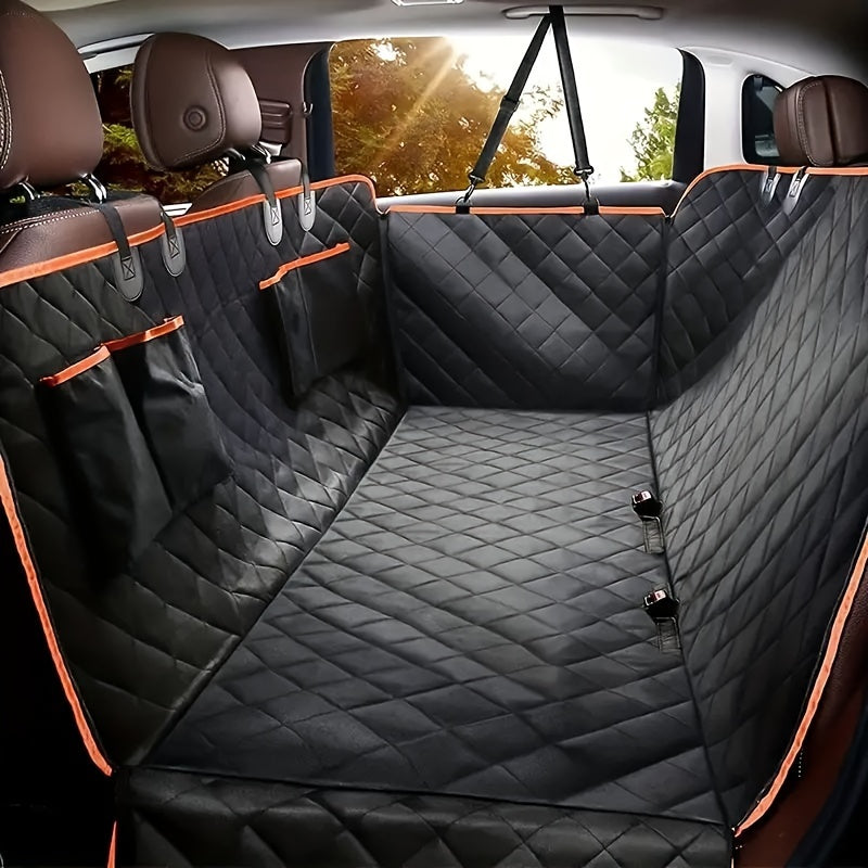 Glowria Hard-Bottom Backseat Extender | 400lb Capacity Waterproof 600D Oxford | Fits Ford F-150, Tesla Model Y, SUV & Trucks